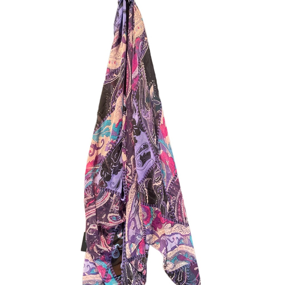 NWT Cynthia Rowley Multi-colored Paisley Scarf